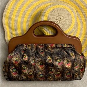 ALDO Peacock Feather Design Bag